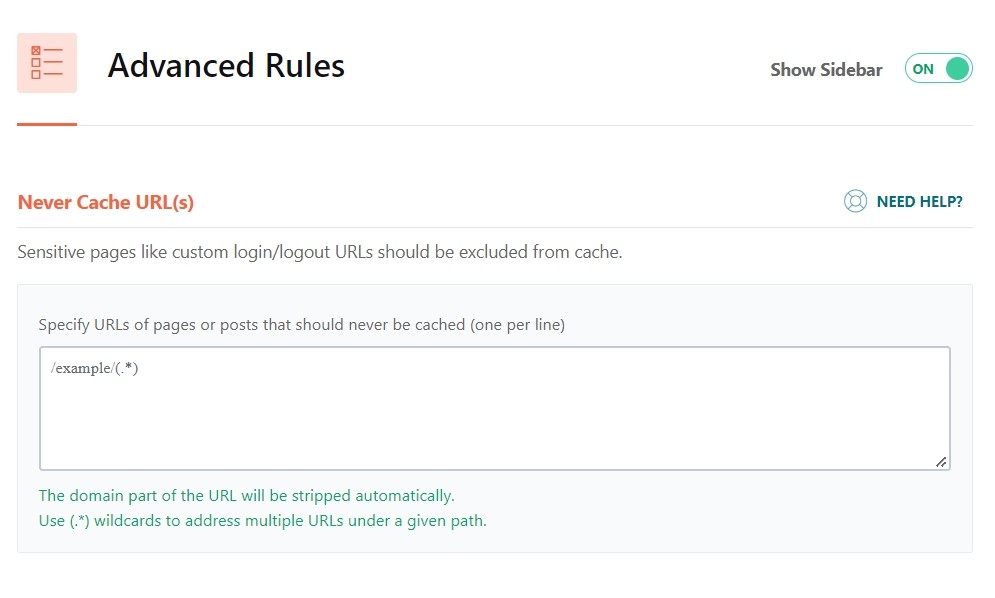 Wp Rocket Advanced Rules