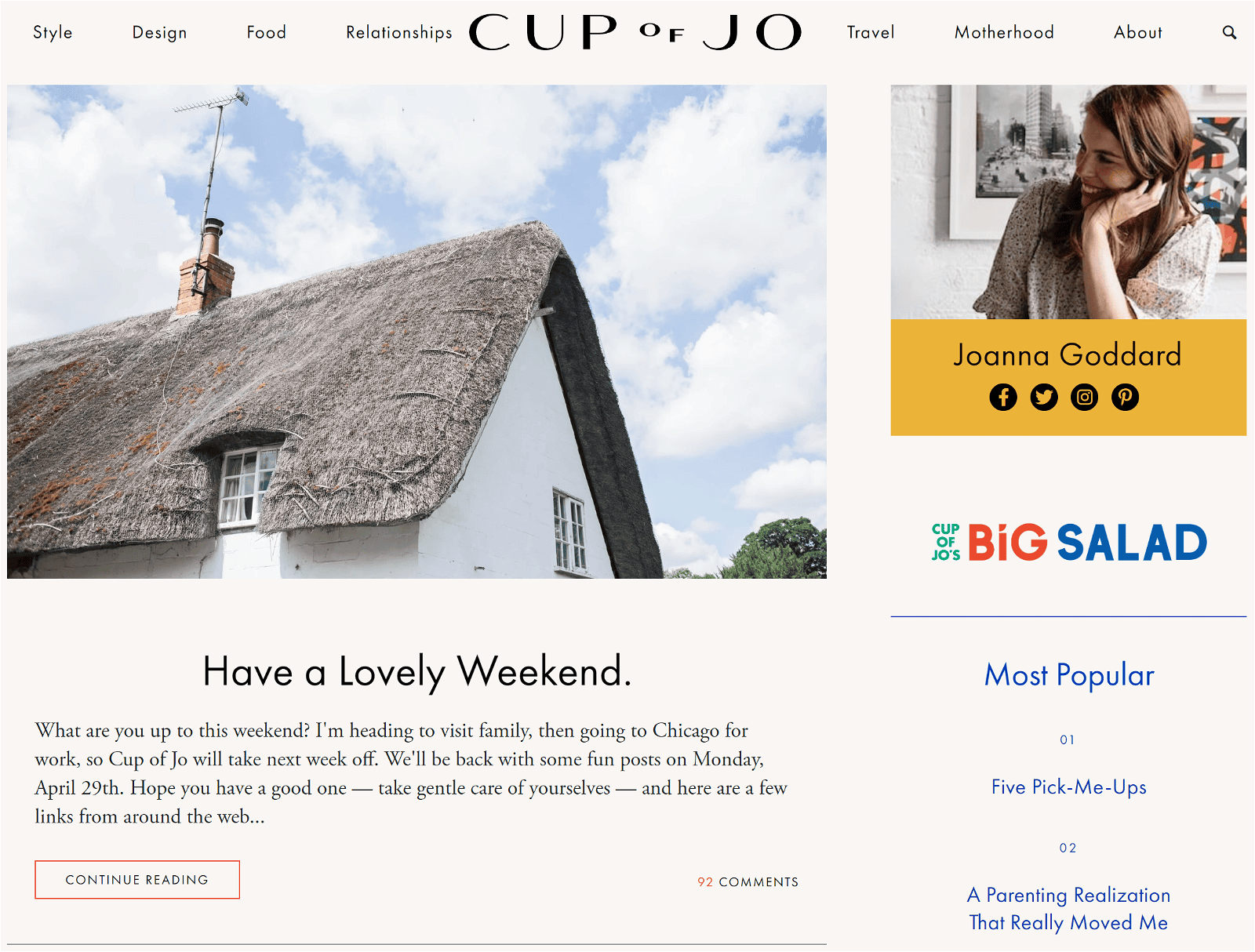 Cup Of Jo Homepage Cup Of Jo Homepage